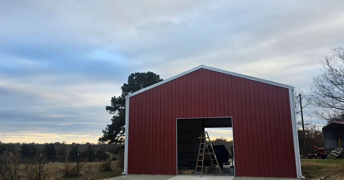 Commercial shop concrete slab